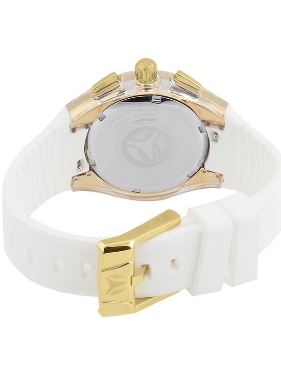 NWT Technomarine Cruise Original Gold Dial Chronograph Ladies Watch 115311